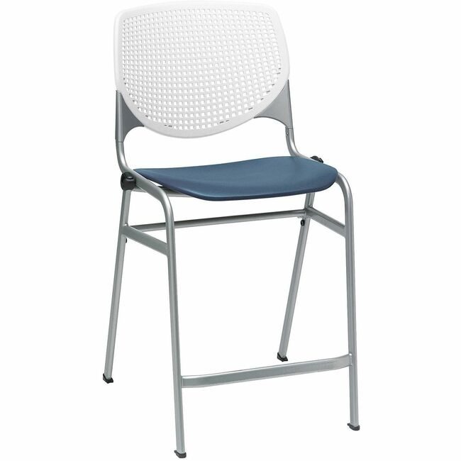 KFI Seating Stool Counter White Navy KFICT230BKB8S03