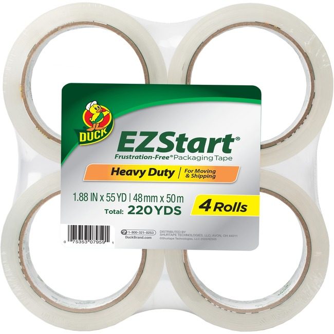 Shurtape Technologies Duck Brand Tape Pkg Ezstart 54.6YD 4 Pack DUC280068
