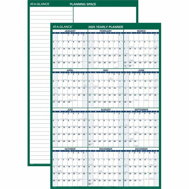 ACCO Brands AT-A-GLANCE Planner Wall Vertical 32X48 AAGPM310-28