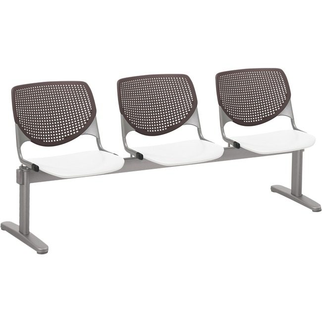 KFI Seating Beamseat 3SEAT Brown/White KFI2300BEAM3188