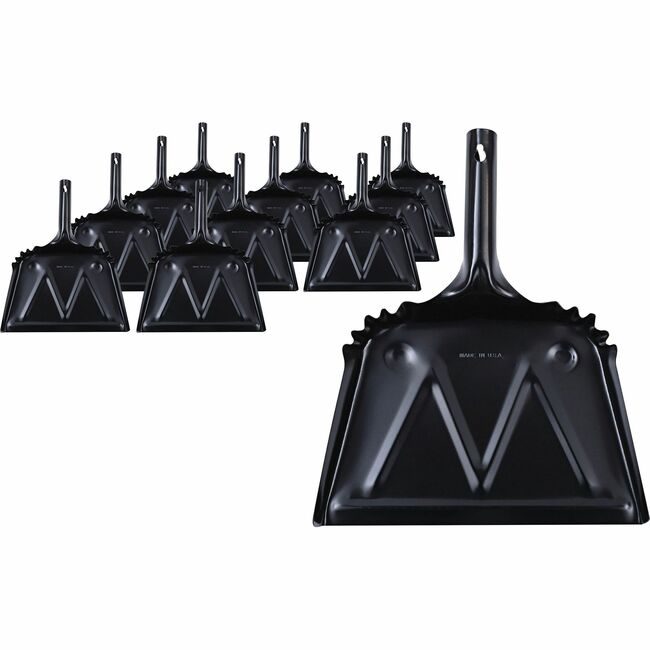 Genuine Joe Dustpan Mtl Black 12 IN GJO58143CT