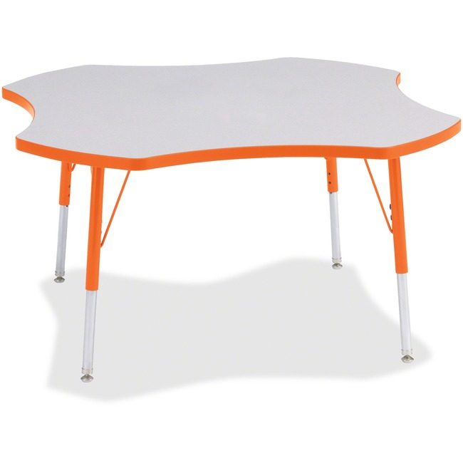 Jonti-Craft, Inc. Table Four Leaf 48" Gy/Oe JNT6453JCA114