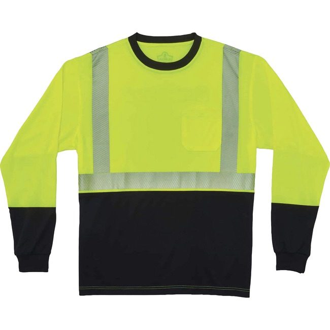Ergodyne T-Shirt Long Sleeve 4X Lime EGO22638