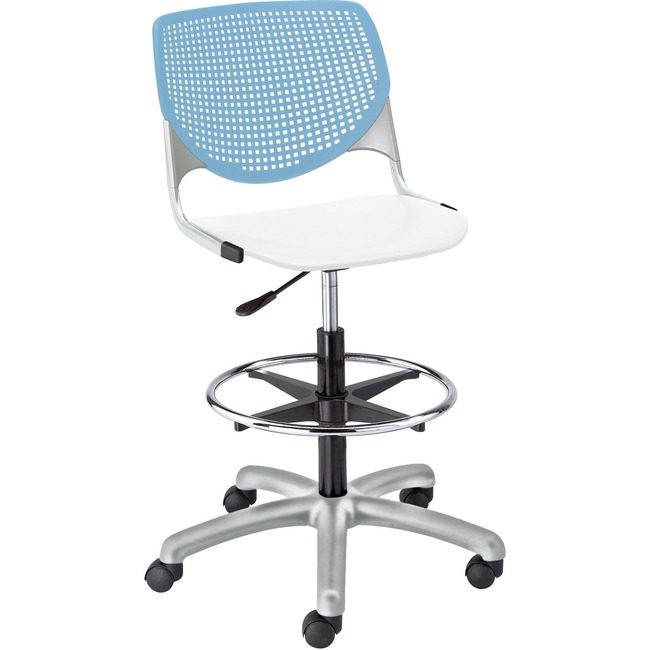 KFI Seating Poly Adj Stool W/Perf Bk KFIDS2300B35S8