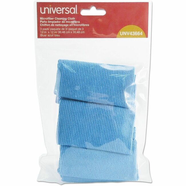Universal Office Products Wipes Cloth Mcrfbr 3 Pack Be UNV43664