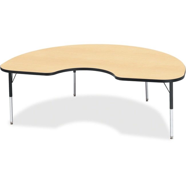 Jonti-Craft, Inc. Table Kidney 48X72 Maple/Bk JNT6423JCE011