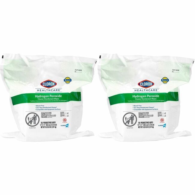 CloroxPro / Clorox The Clorox Company CloroxPro / Wipes Rfll Dsfct Hprx 185 Count CLO30827BD