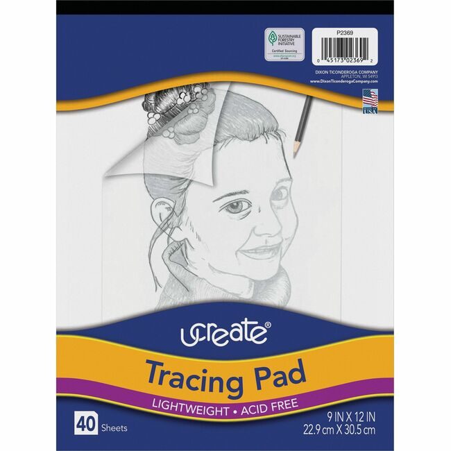 Pacon Corporation Pad Paper Tracing 9X12 40SH PAC2369