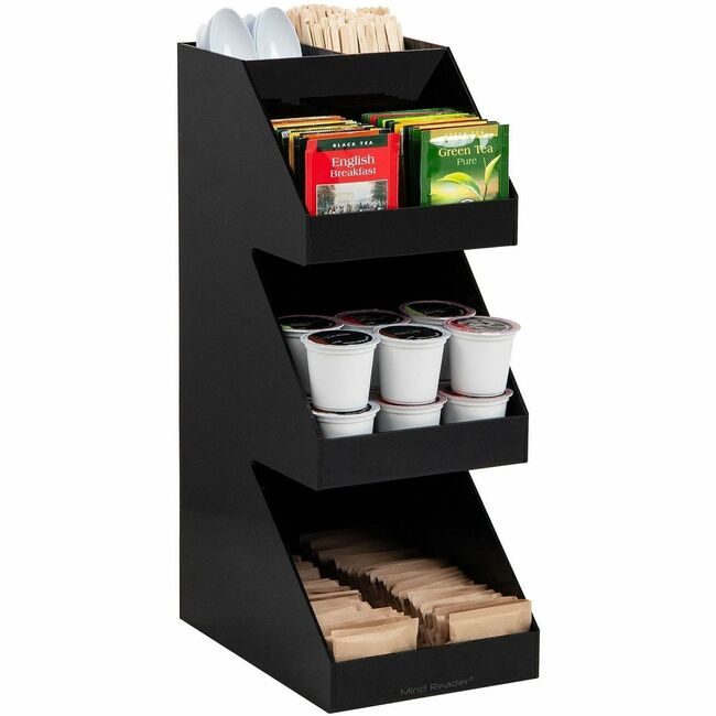 Mind Reader Products Organizer Condiment Black EMS3TCORGBLK