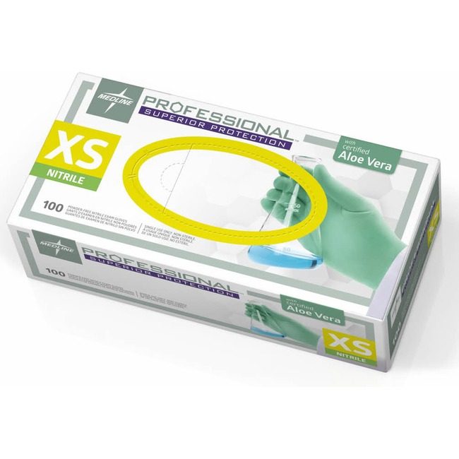 Medline Industries Glove Pro Pd-Fr Nit Aloe XS MIIPRO31760