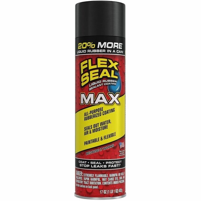 Swift Response, LLC Flex Seal Rubber Liquid Max 17OZ Black FLXFSMAXBLK24