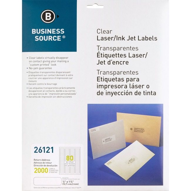 Business Source Label Address Lsr 1/2X1.75 BSN26121