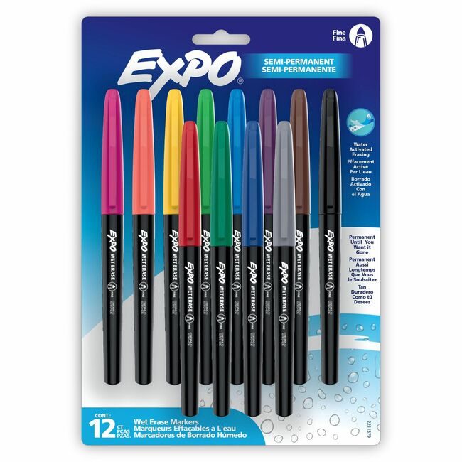 Sharpie / Expo / Prismacolor / Sanford Newell Brands / Sanford Sharpie / Expo / Prismacolor / Marker We Fn Assorted 12 Count SAN2211379