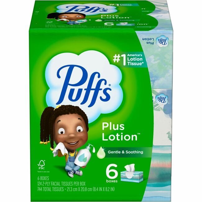 Procter & Gamble P&G Professional / product-specific brand Tissue Puffs 6BX/PK 124SH PGC39383