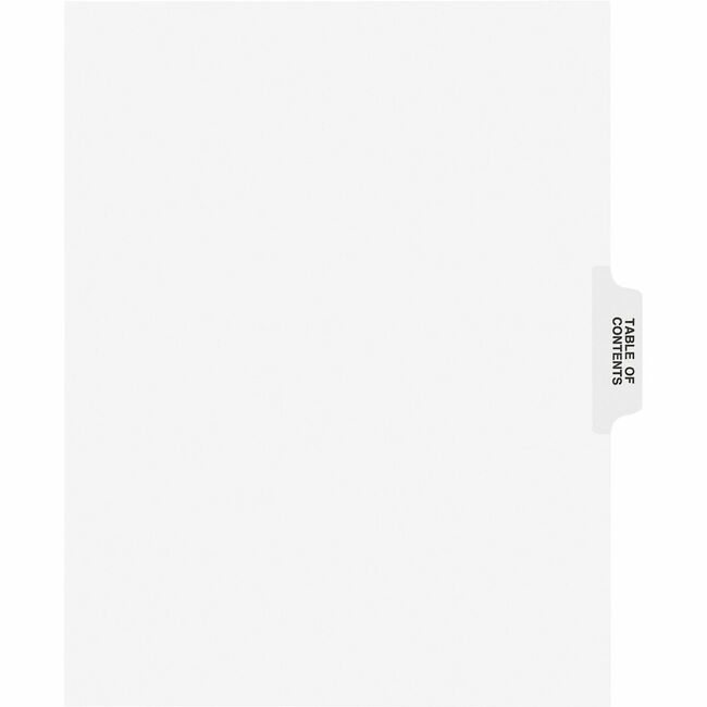 Avery Products Corporation Dividers Legal Sidetab Toc AVE11910