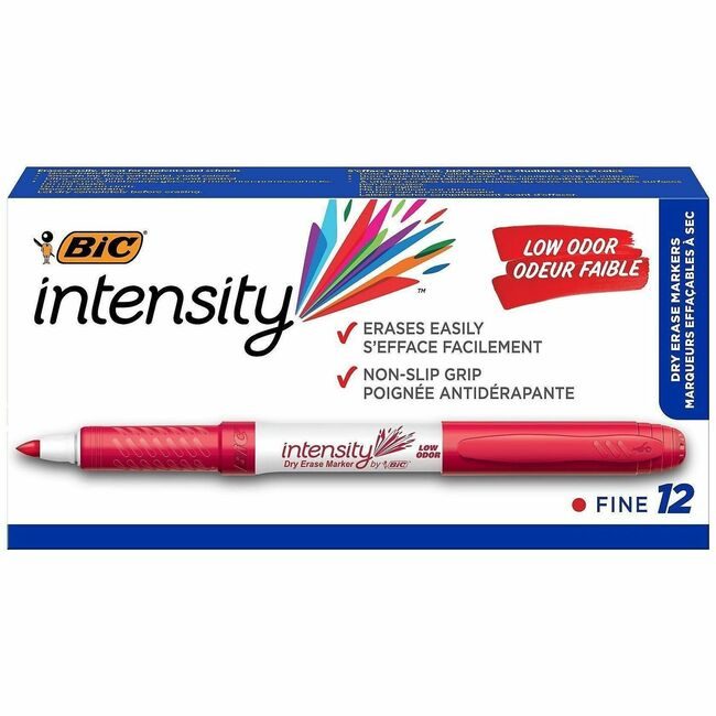 BIC Corporation Marker Dry Erase Grip Red BICGDE11-RD