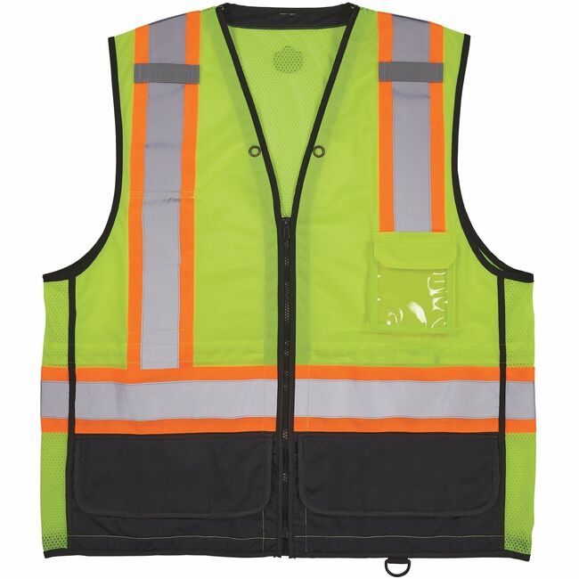 Ergodyne Vest Two-Tone Black Lime 2/3X EGO23037