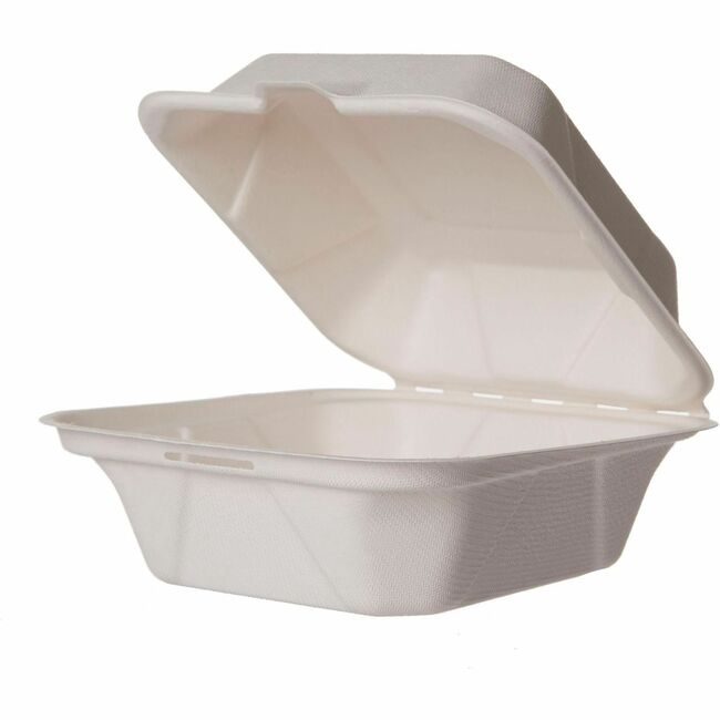 Vegware Clamshell Nat Fiber 6" 500C VEGVWHC61NFA