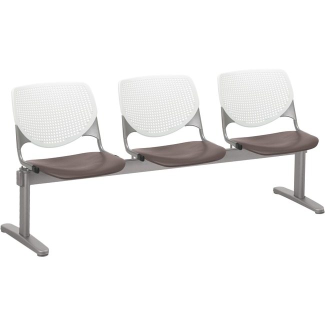 KFI Seating Beamseat 3SEAT White/Brown KFI2300BEAM3818