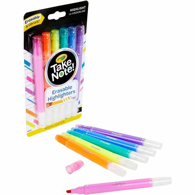 Crayola LLC T/Note 6CT SLIM ERSBL HIGHL CYO58-6504