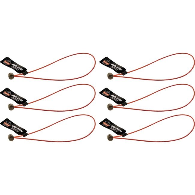 Ergodyne LOOP TAIL (6-PK) Wire Orng EGO19707