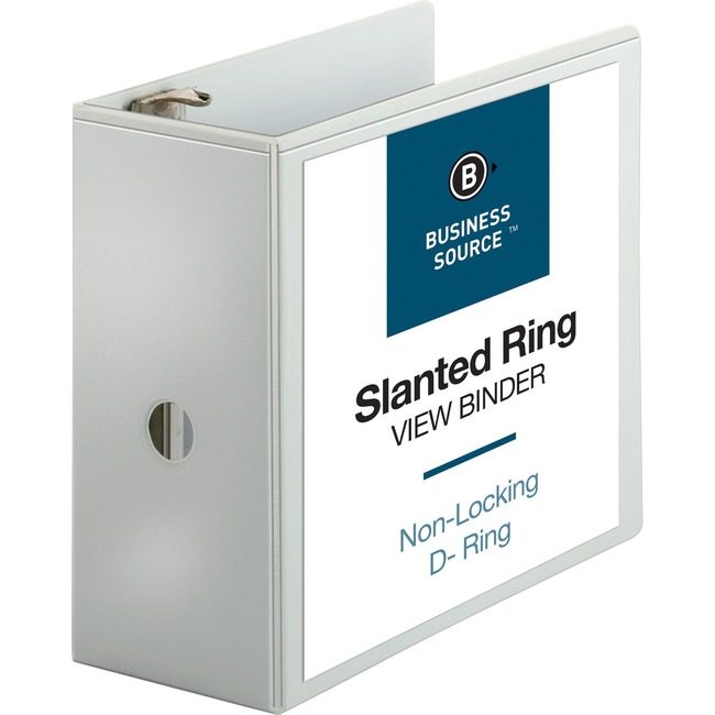 Business Source Binder View D-Ring 5" We BSN28445
