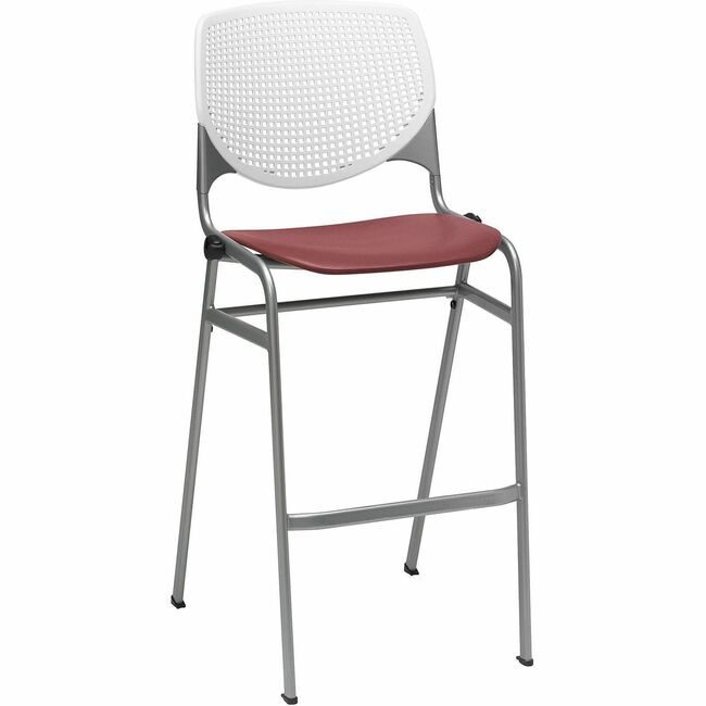 KFI Seating Barstool Stck White Burg KFIBR230BKB8S07