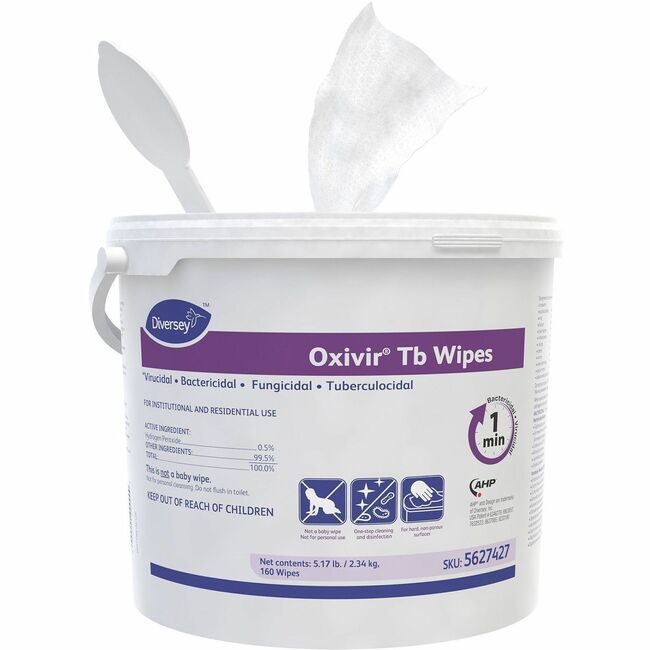 Diversey Disinfectant Wipe Tub 160 Count DVO5627427