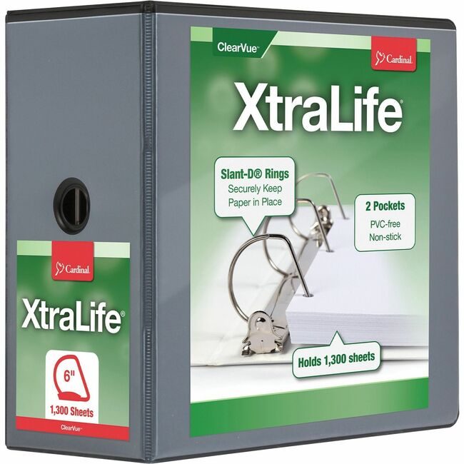 TOPS Products / Cardinal Brands Binder X-Life Dring 6" Black CRD26361