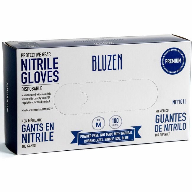 Remcoda LLC BluTable Gloves Nit Xtra Dispenser Bl Medium RMLNIT103MCT