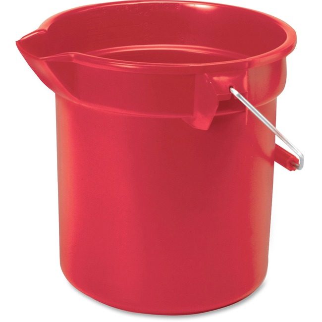 Rubbermaid Commercial Products Bucket Hvy Dty 14Q Red RCP261400RDCT