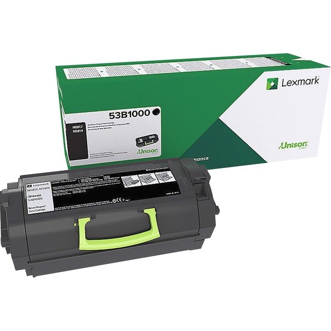 Lexmark International Crtdg MS817 MS818 Black LEX53B1000