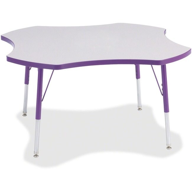 Jonti-Craft, Inc. Table Four Leaf 48" Gy/Pe JNT6453JCA004