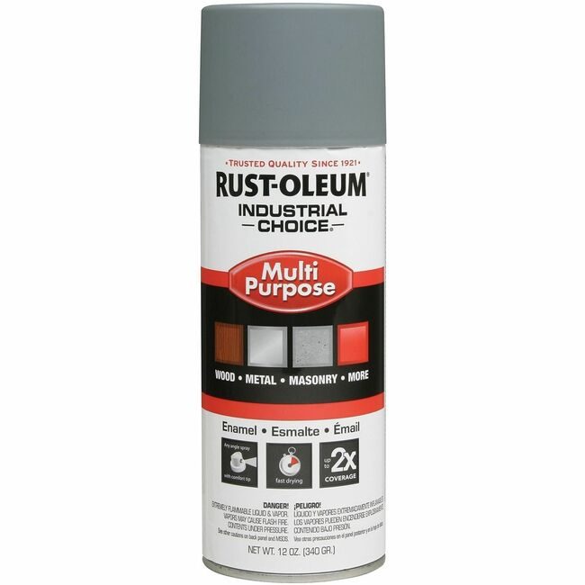 Rust-Oleum Paint Spray Flt Gy Prm 12OZ RST1680830V
