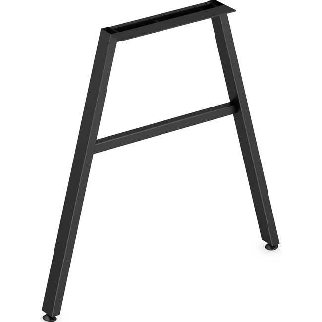 The HON Company Leg Angled 30"W Black HONLPLLEG30ABLK