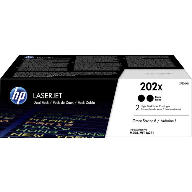 HP Inc. / Hewlett-Packard Crtdg Lsr 202X BK 2PK HEWCF500XD