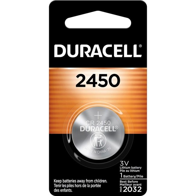 Duracell Battery Lith Coin 2450 DURDL2450BPK