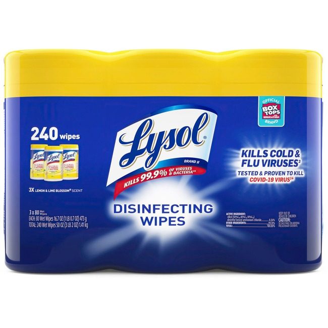 Reckitt Lysol / Resolve / Air Wick / Easy-Off / product-specific Wipe Dsnfct Lem/Lime RAC84251