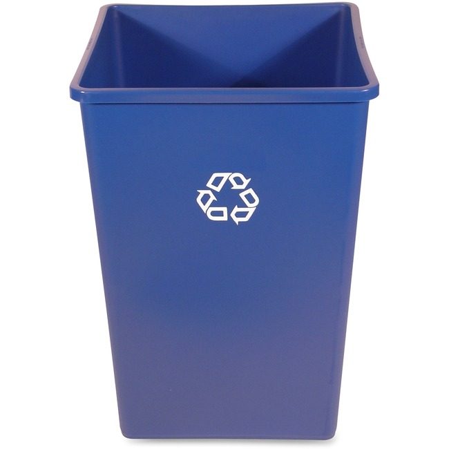 Rubbermaid Commercial Products Container 35GAL Sq Recylcin RCP395873BLU
