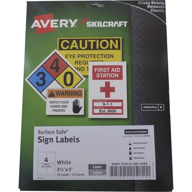 Varies / verify SKU SKU-LEVEL VERIFICATION REQUIRED Label Sign 3.5X5 15 SHEET NSN6875089