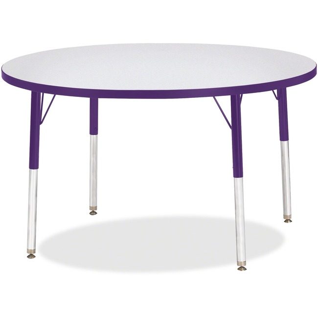 Jonti-Craft, Inc. Table Activity 42"RND Gy/Pe JNT6468JCE004