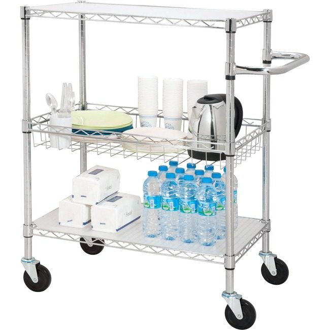 Lorell Cart 3-TIER Rolling 18"W LLR84858