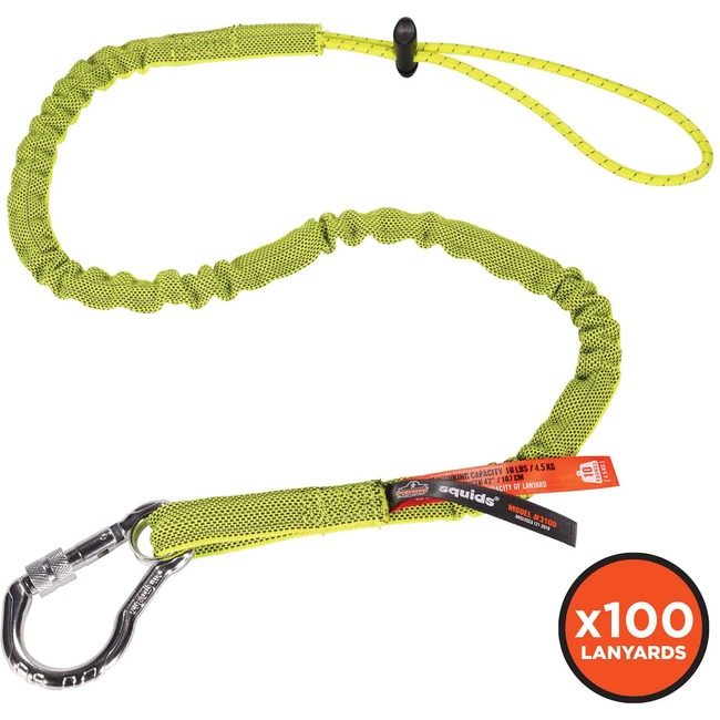 Ergodyne TOOL LANYARD-CS OF 100 Lime EGO19205