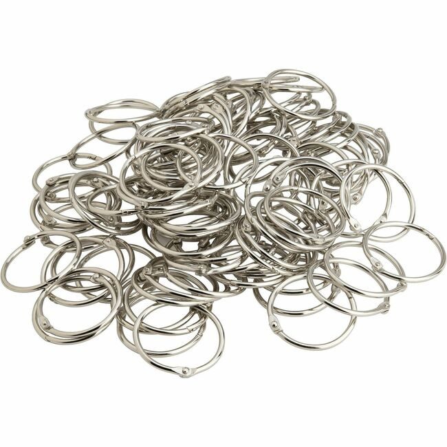 Business Source Ring Book 3" Nickel 10PC BSN01441BD