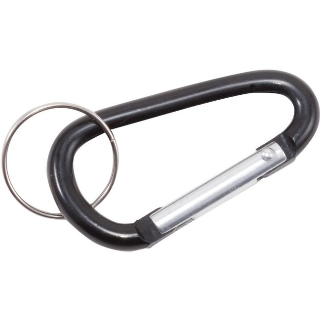 Advantus Corporation Ring Key Carabiner 10 Pack Black AVT75555