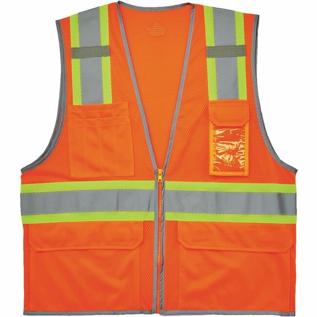 Ergodyne Vest Two-Tone Mesh Orng 2X EGO24576