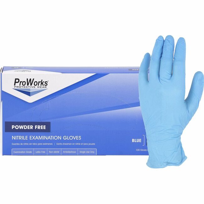 Hospeco Brands Group Glove Nitrile Exam 4M S HOSGLN135FS