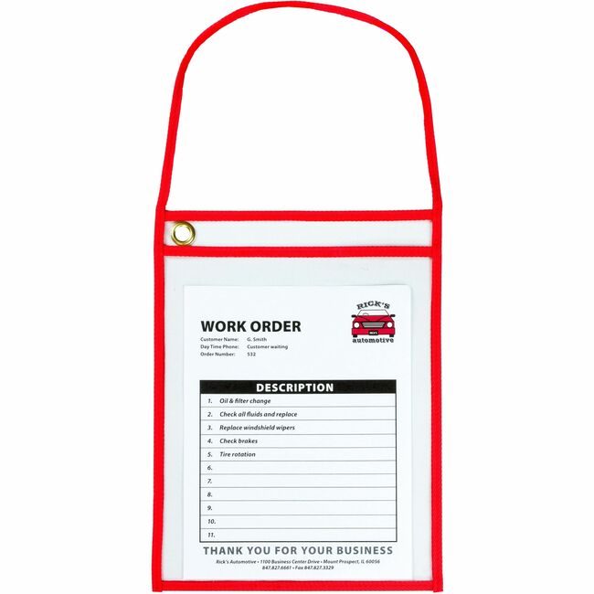 C-Line Products Holder Tckt Shop Strap 9X12 CLI41924