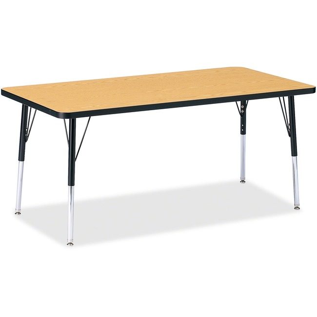 Jonti-Craft, Inc. Table Rectangle 30X60 Ok/Bk JNT6408JCA210