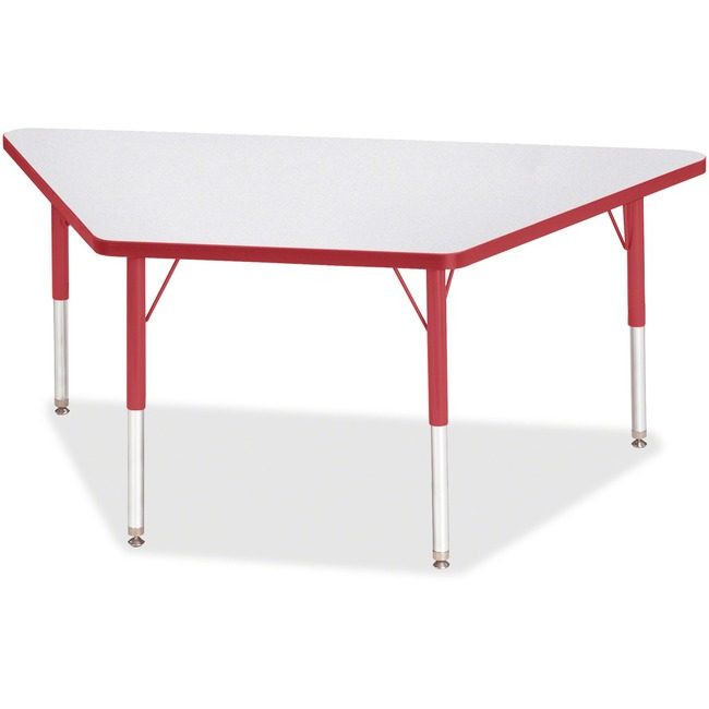 Jonti-Craft, Inc. Table Trapezoid 30X60 Gy/Rd JNT6443JCE008